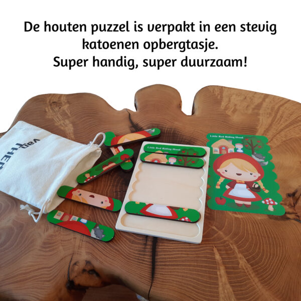 Dubbelzijdige Kinderpuzzel - Set 2-in-1 - Montessori Speelgoed - Set Vliegtuig en Raket - Afbeelding 4