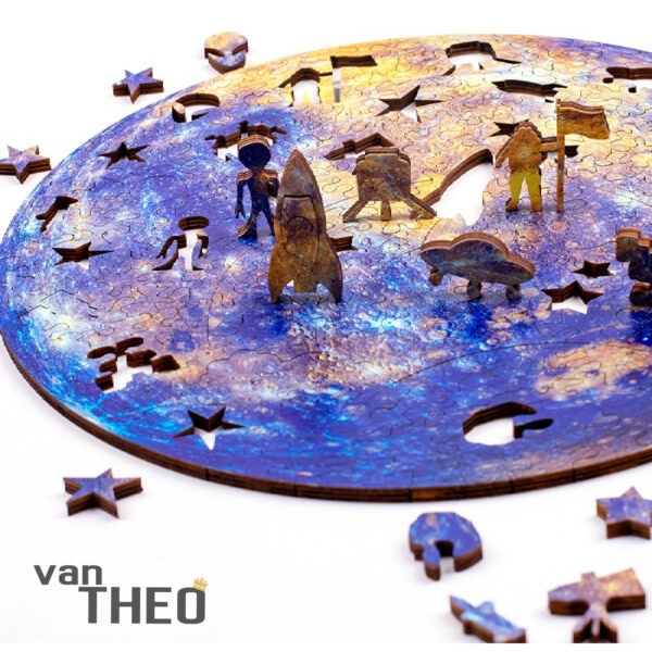 Houten Puzzel - Planeet Mercurius - Afbeelding 4