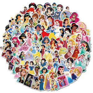 Disney Prinsessen Stickers - set 50 stuks - Laptop Stickers - Stickervellen - Kinder Stickers